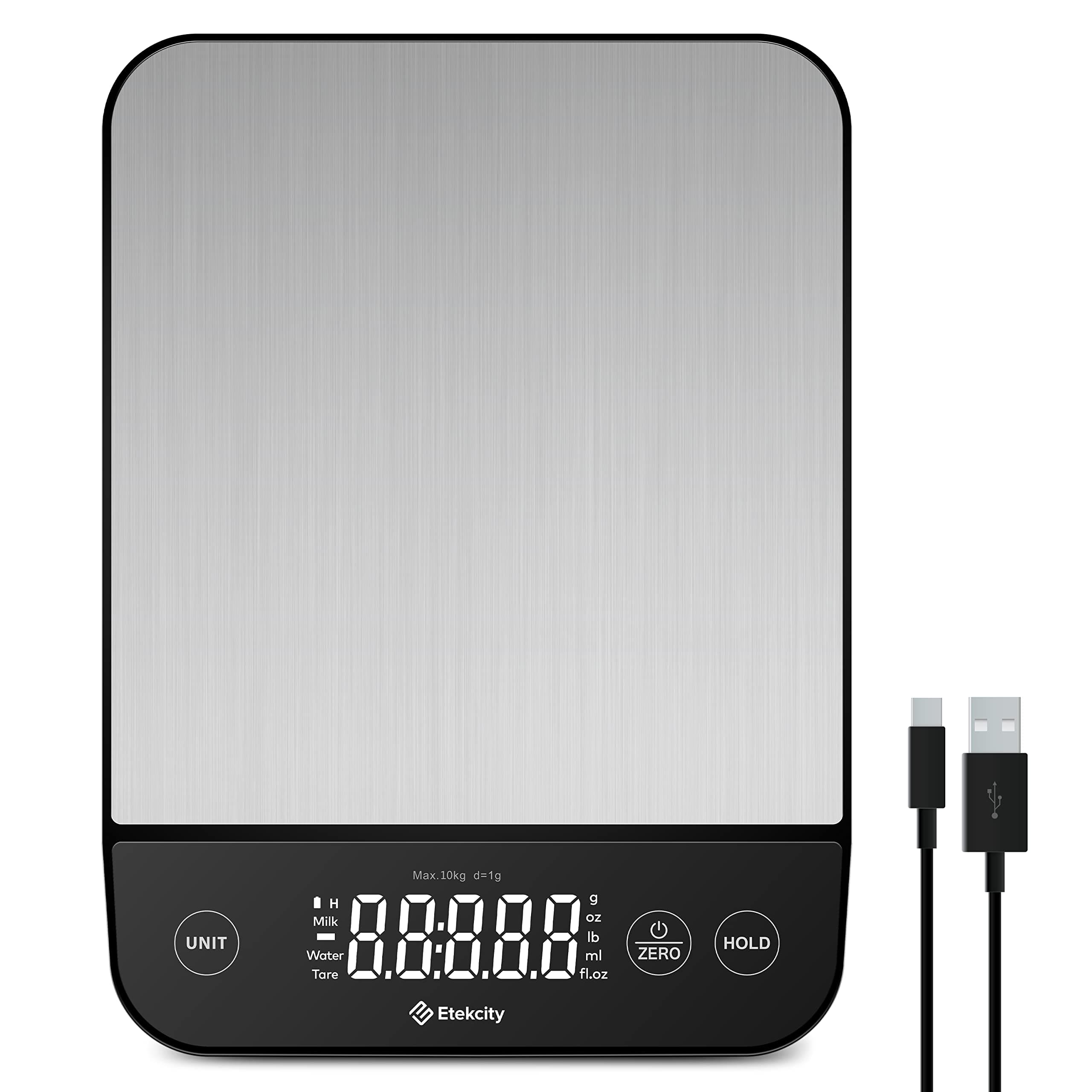 🌟 Etekcity Küchenwaage Digital 1g genau, 10kg Kitchen Scale mit LED-Display 🌟