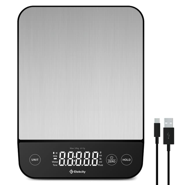 🌟 Etekcity Küchenwaage Digital 1g genau, 10kg Kitchen Scale mit LED-Display 🌟