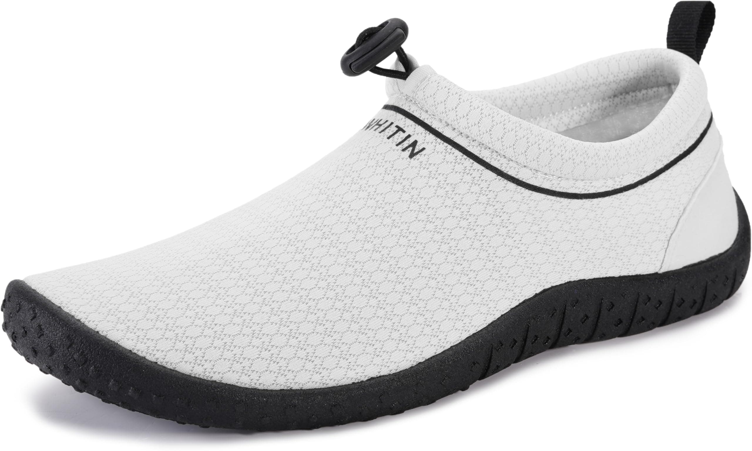 🌊👟 WHITIN Wasserschuhe Damen Herren Aquaschuhe Schnell Trocknend 40 EU Hellgrau