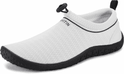 🌊👟 WHITIN Wasserschuhe Damen Herren Aquaschuhe Schnell Trocknend 40 EU Hellgrau