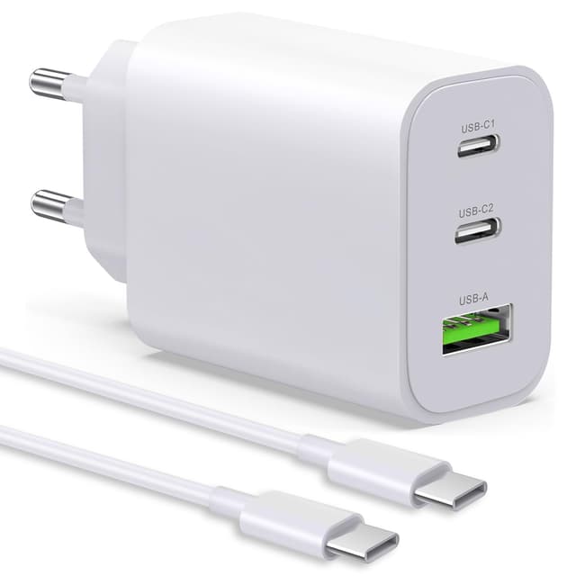 🔋 USB C Ladegerät 65W 3-Port Schnellladegerät 📱