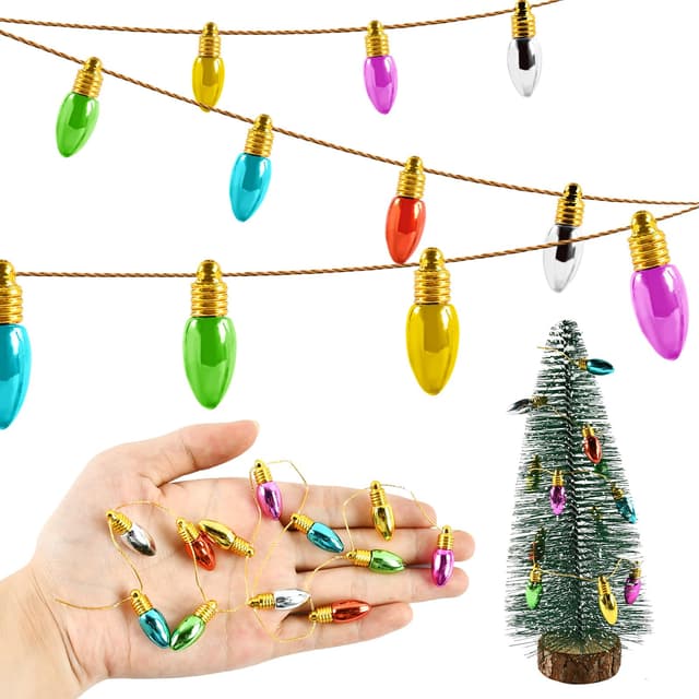 🎄🏠 Wichtel Lichterkette Miniatur 45 cm für Puppenhaus 🌟🎁