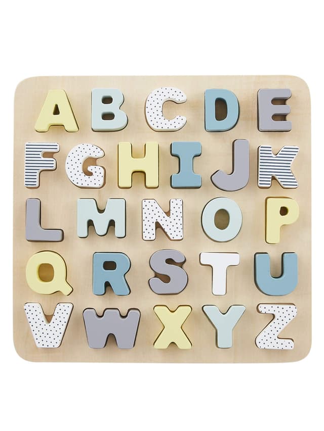 🧩 Vertbaudet Kinder Buchstaben-Puzzle aus Holz FSC® Mehrfarbig ONE Size Angebot