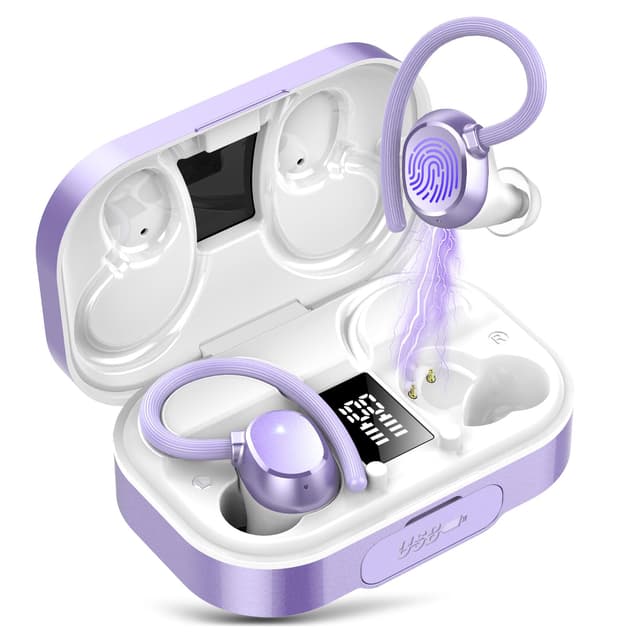 🎧 Bluetooth Kopfhörer Sport, Kopfhörer Kabellos Bluetooth 5.3 mit 120 Std Spielzeit (lila) 🎶