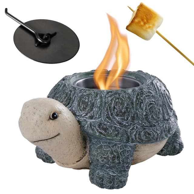 🔥🐢 Bioethanol Tischkamin - KISKVV Tischfeuer aus Beton 🐢🔥
