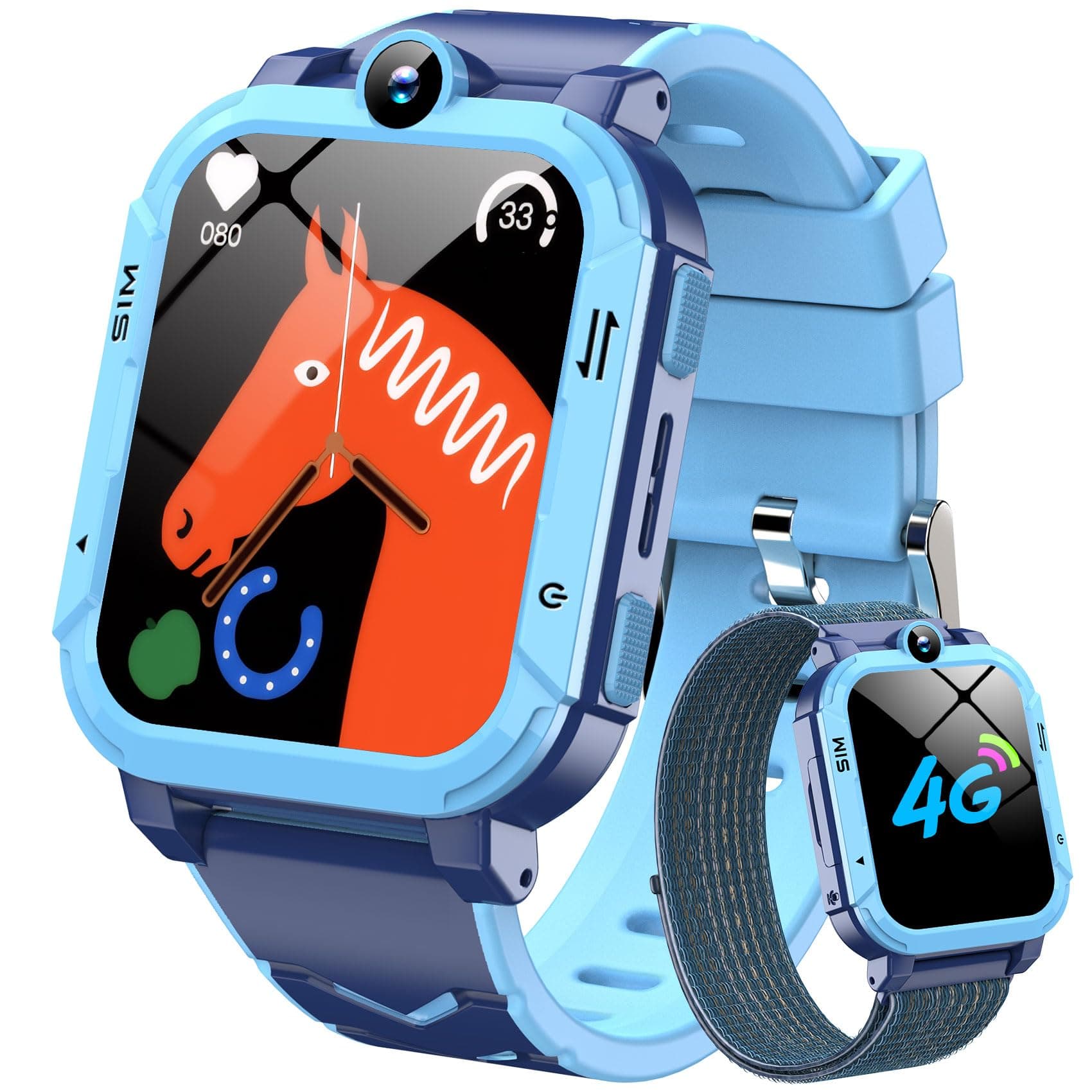 Blackview Smartwatch Kinder, 4G-Blau - 59.99€ - Kostenloser Versand