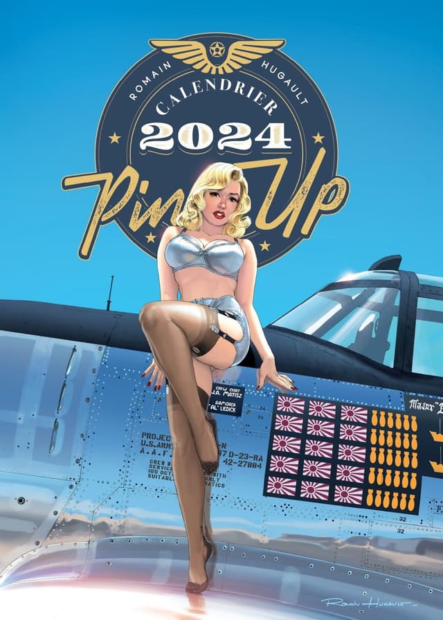 📅 Calendrier Romain Hugault - Pin-Up - 2024 🎨