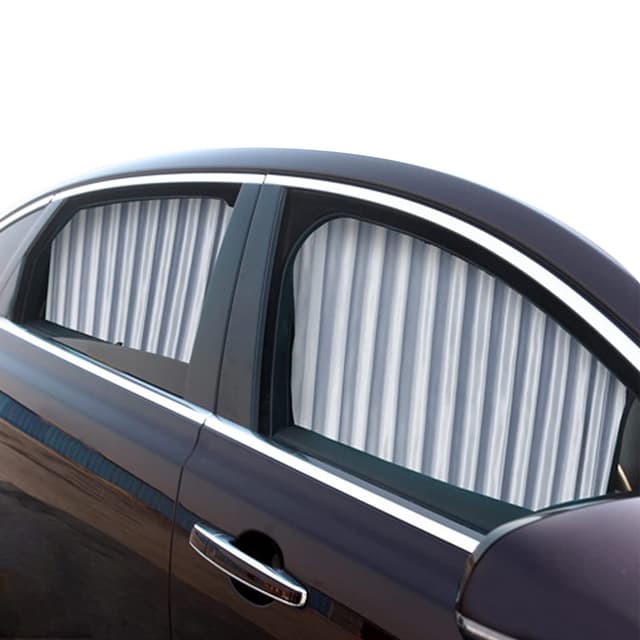 🌞🚗 ZATOOTO Sonnenschutz fürs Auto Vorhang, 2 Stück Sonnenschutz Magnetisch für UV-Schutz, Hitzeschutz, Silber