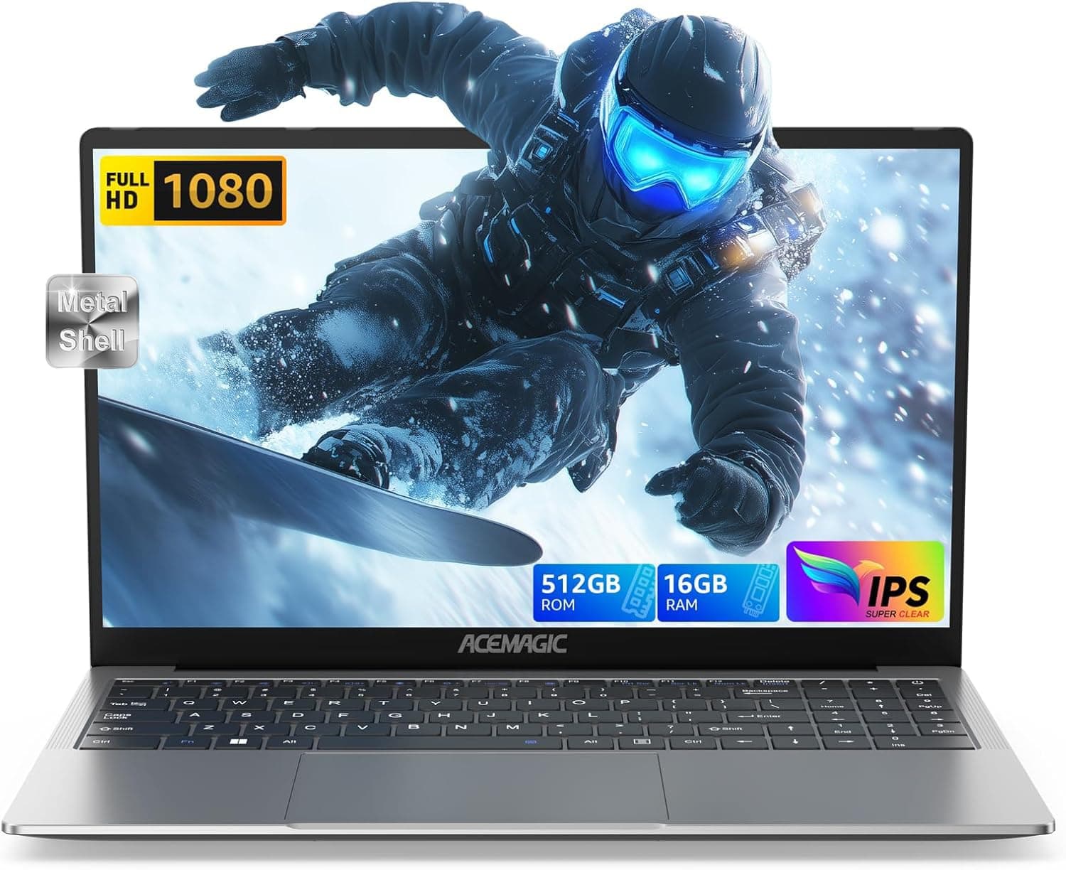 ACEMAGIC 2025 Laptop lntel Twin Lake N150 - Hochleistungs Notebook in Grau