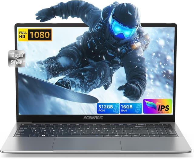 ACEMAGIC 2025 Laptop lntel Twin Lake N150 - Hochleistungs Notebook in Grau