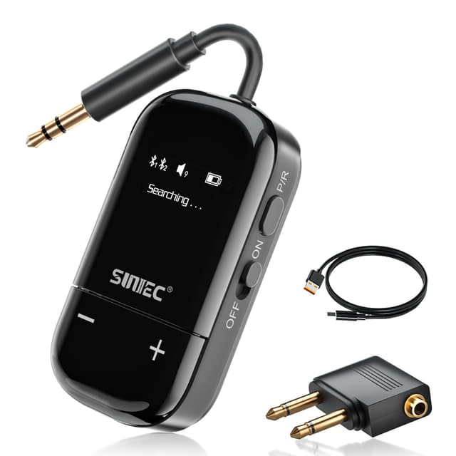🎧 Bluetooth Adapter Flugzeug & TV, SUNITEC Bluetooth Transmitter mit Dual Link - Angebot