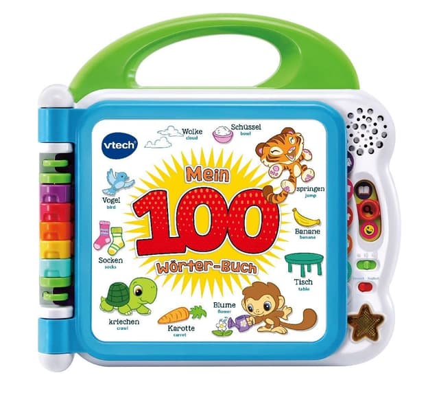 📚 VTech Baby Mein 100-Wörter-Buch 🌟 Interaktives Lernspielzeug für Kinder von 2-5 Jahren