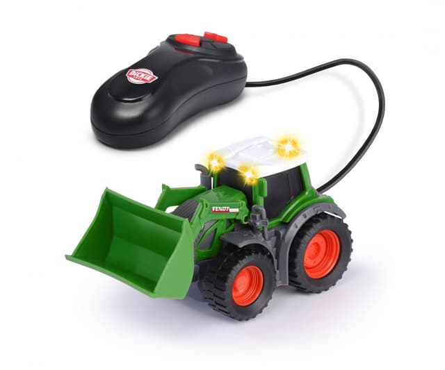 🚜 Dickie Toys - Fendt Spielzeug-Traktor (14 cm) mit Kabelfernsteuerung für Kinder ab 3 Jahren 🌈