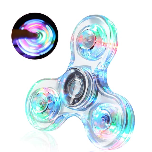 SCIONE Leuchtende Fidget Spinner für Kinder