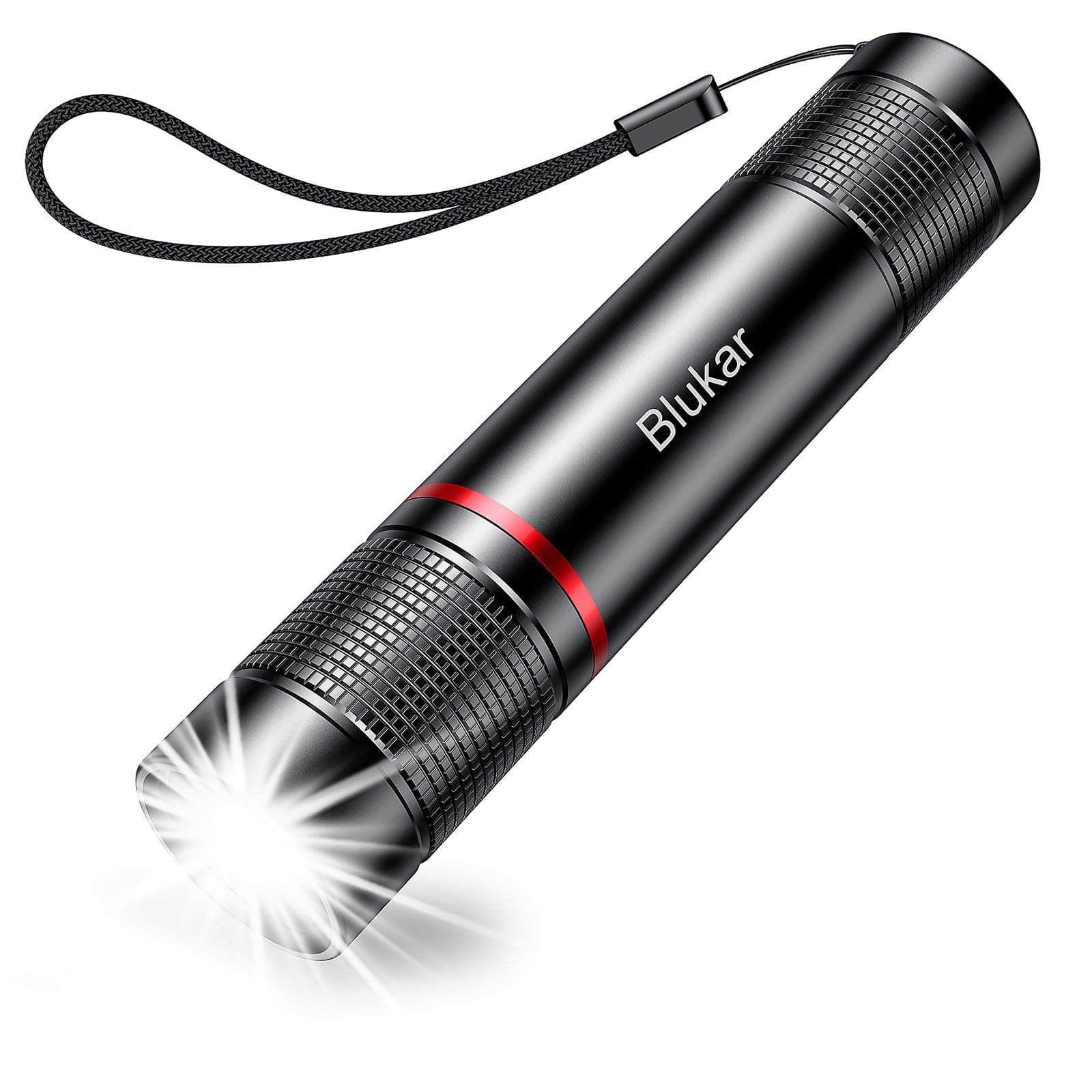 Blukar LED Taschenlampe Aufladbar - Superhelle Zoombar 2000 Lumen Mini Torch