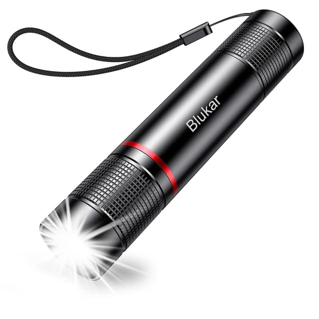 Blukar LED Taschenlampe Aufladbar - Superhelle Zoombar 2000 Lumen Mini Torch