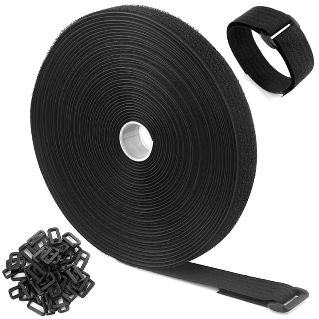 🌟 Super Deal! WSZJINB 10m x 2cm Klettband mit 50 Schnallen 🌈