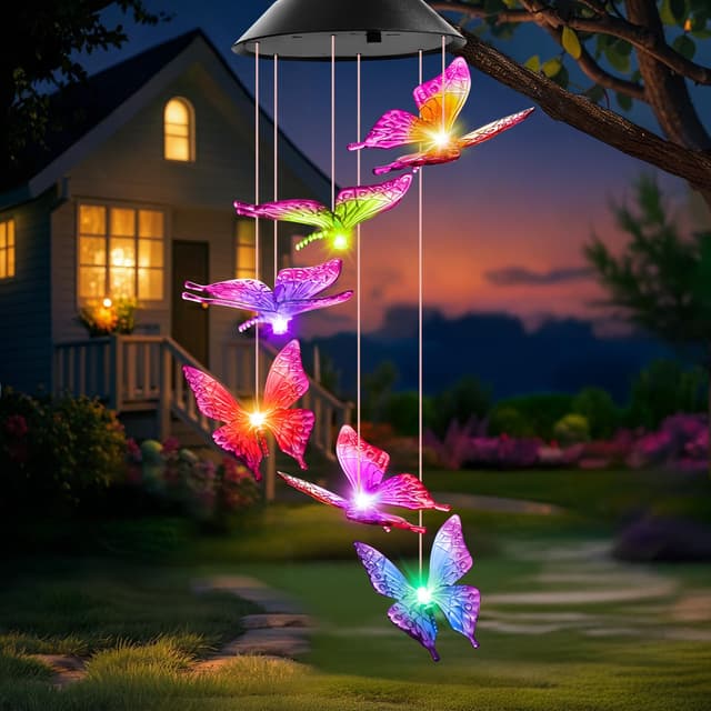 Winzwon Schmetterling Solarlampen für Außen Garten Balkon Deko Wetterfest 🌸🌞🦋