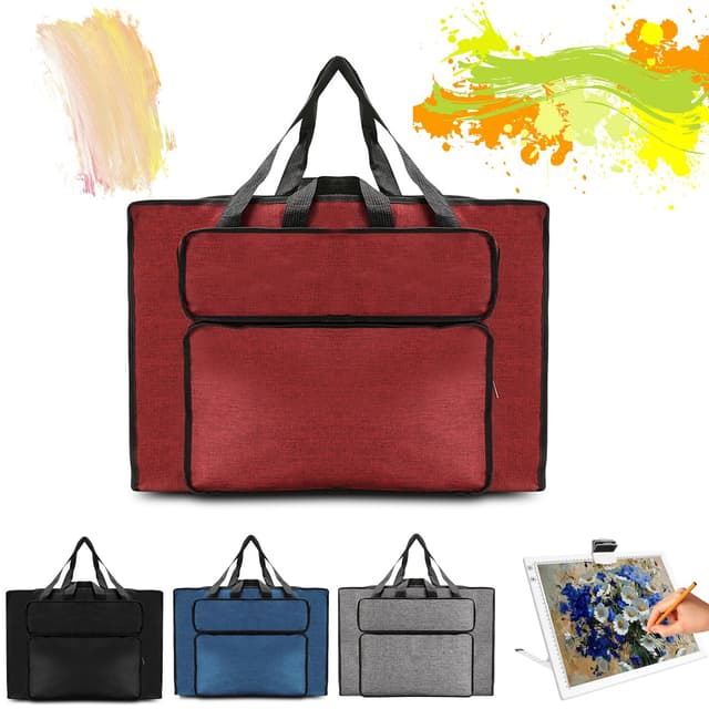 🎨 MeYuxg Zeichentasche A2 - Künstlermappe Handtasche - Wasserdichte Kunsttasche
