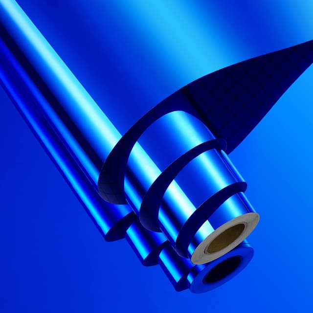 🔵🪞 FunStick Spiegelfolie Selbstklebend Blau 30CMx2M