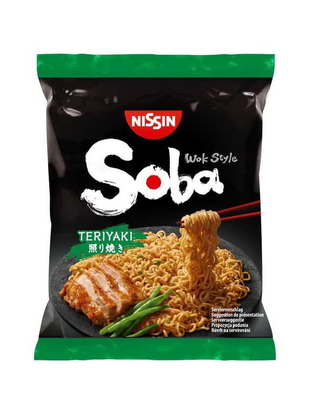 🍜 Nissin Soba Bag Teriyaki 9er Pack - Wok Style Instant-Nudeln!