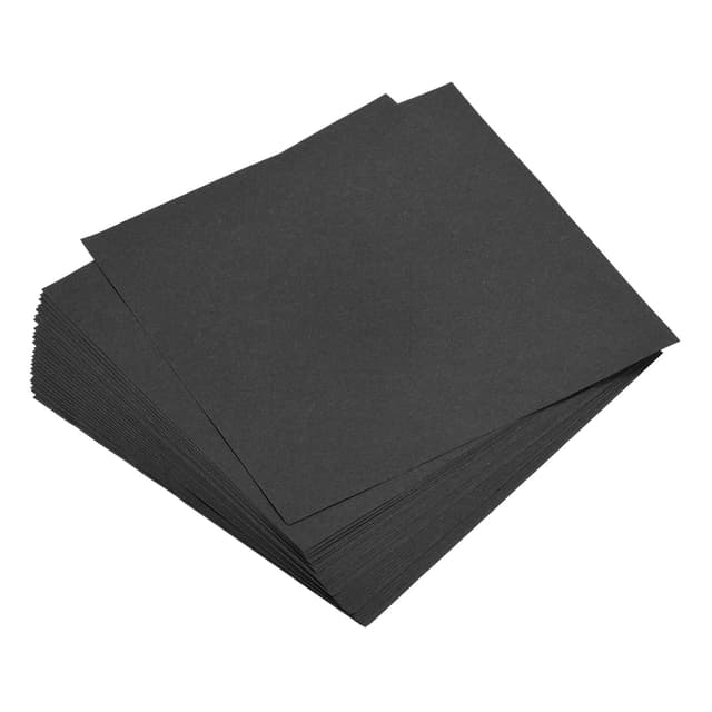 Sourcing Map Origami Papier 🎨🌟 Beidseitig Schwarz 5,9"x5,9" Viereckig für DIY 100 Blätter - Angebot
