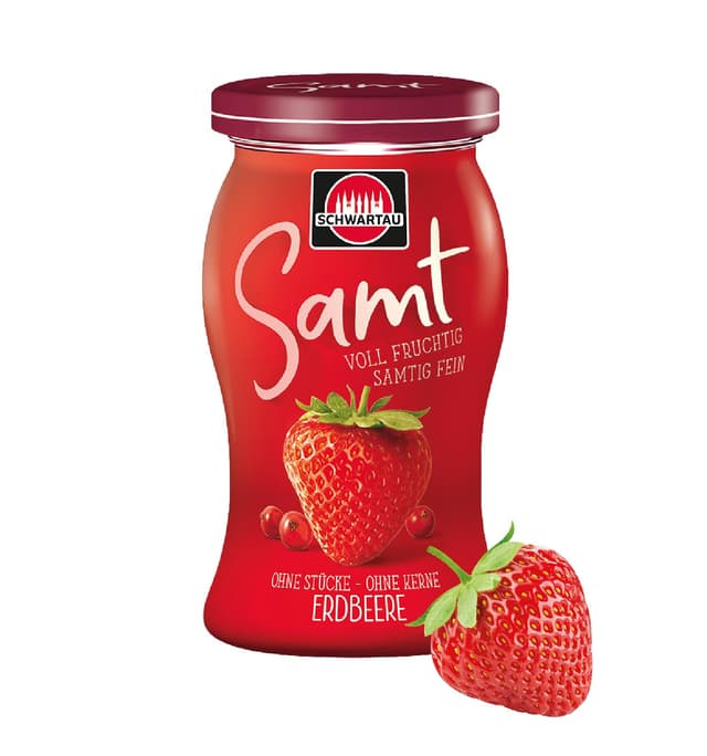 Schwartau Samt Erdbeere Fruchtaufstrich ohne Stücke & ohne Kerne, 270g 🍓🥄