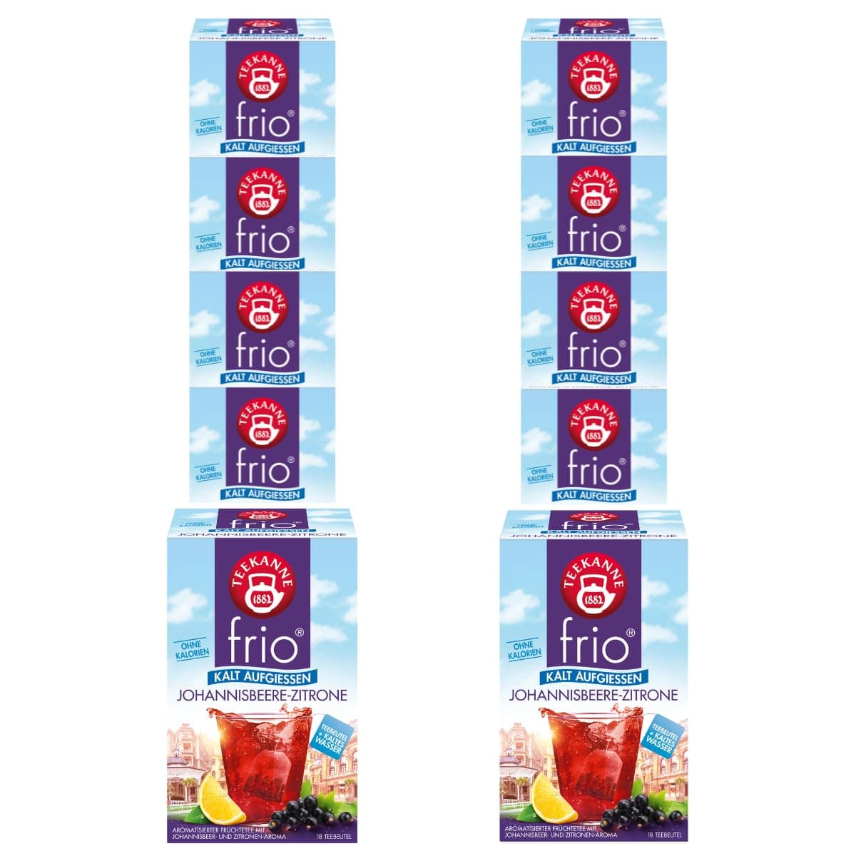 🌿 Frio Johannisbeere-Zitrone 10 Packungen à 18 Beutel, 450g 🍋🍇