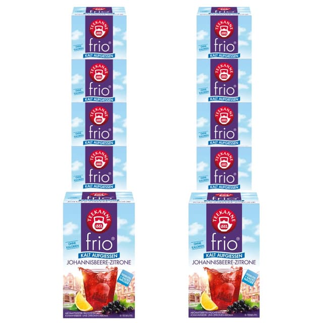 🌿 Frio Johannisbeere-Zitrone 10 Packungen à 18 Beutel, 450g 🍋🍇