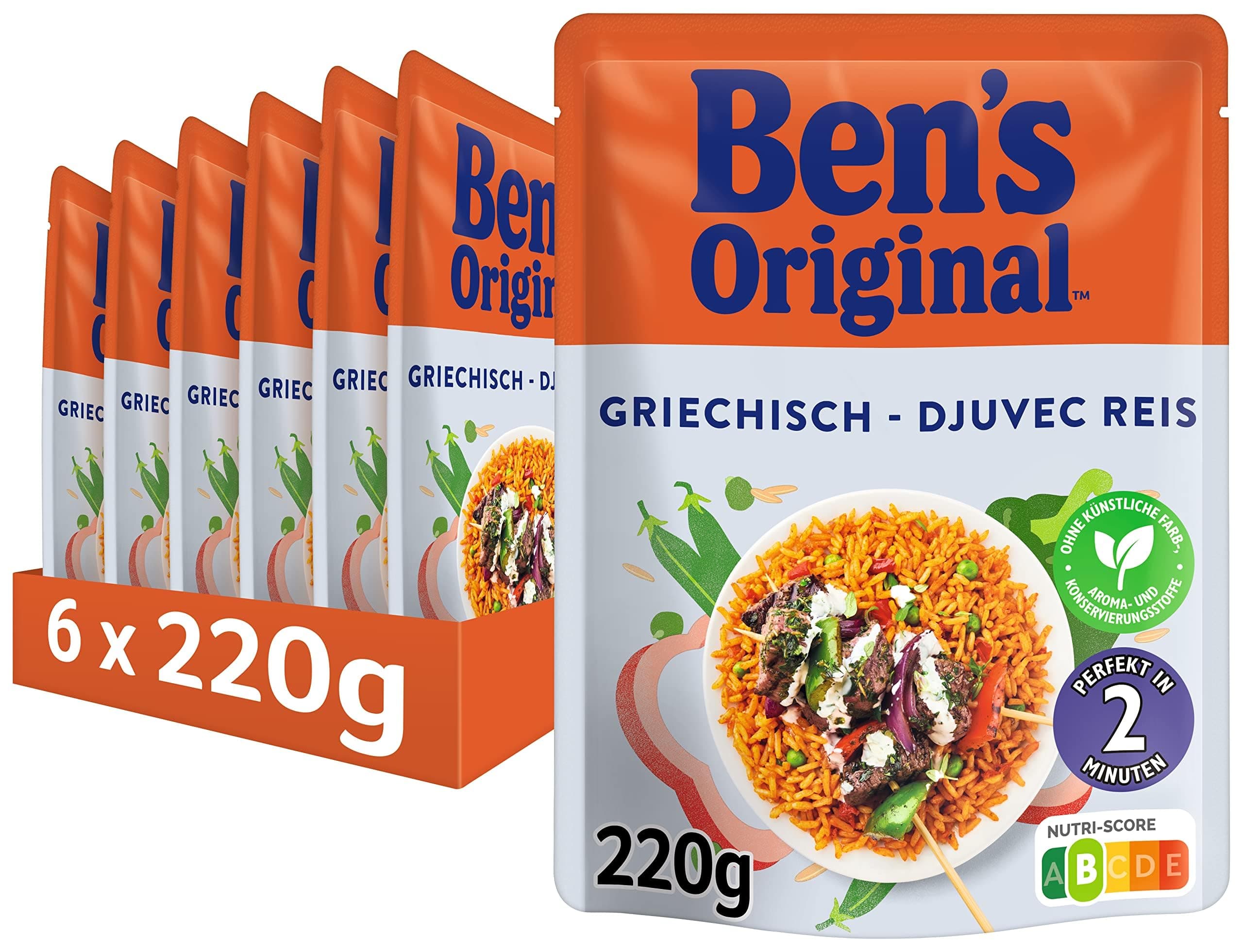 🍚 BEN'S ORIGINAL™ Express Reis Griechisch 6 x 220g 🇬🇷