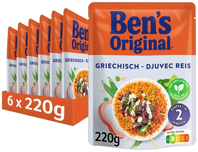 🍚 BEN'S ORIGINAL™ Express Reis Griechisch 6 x 220g 🇬🇷