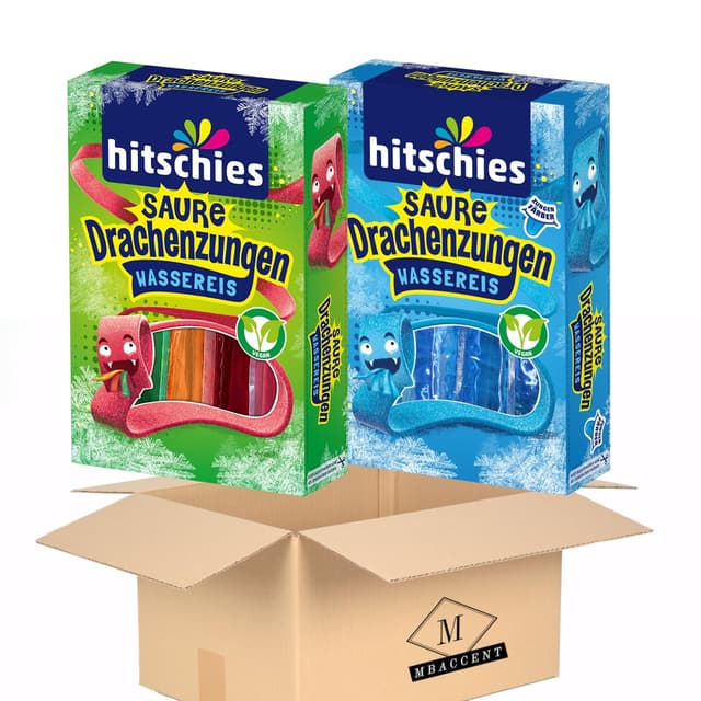 🐉🍦 Hitschies Saure Drachenzungen Wassereis Set 🍦🐉