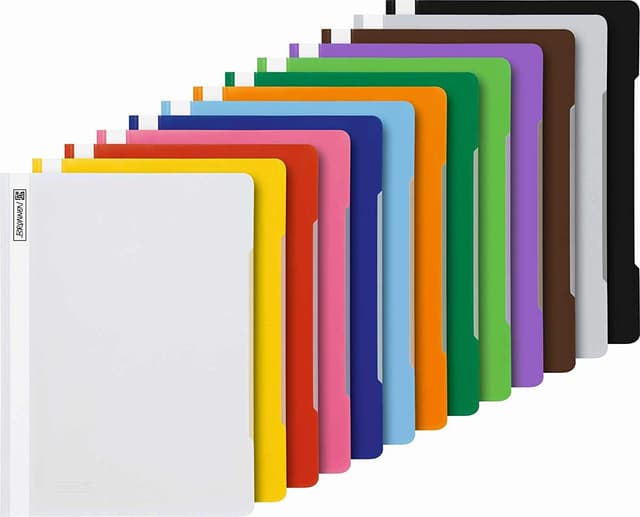 📁🌈 Brunnen Schnellhefter A4, Polypropylen, 14 Stück
