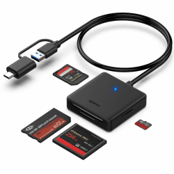 BENFEI 4-in-1 USB USB-C auf SD Micro SD MS CF Kartenleser Adapter 🚀 Angebot bei HelloDeals