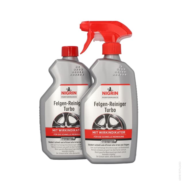 🔥 NIGRIN Peformance Turbo Felgenreiniger 2x 0,5 Liter 🚗💨