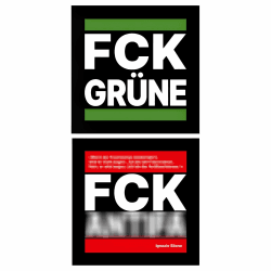 🌿🚫 100 Stück FCK Grüne & ANTI Aufkleber Set - Hochauflösendes Design Angebot bei HelloDeals