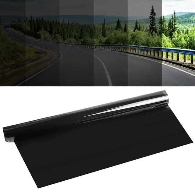 Mioloe Scheibentönungsfolie Auto, 5%/20%/35%/50%/70% VLT Autoscheiben Tönungsfolie Auto Tönung Glas Verdunkelung Aufkleber Sommer UV-Schutz Autozubehör