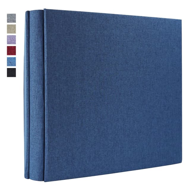 📸 Vienrose Einsteck-Fotoalbum 10x15 Fotobuch | Groß Kapazität | 600 Schwarze Seiten | Blau 💙