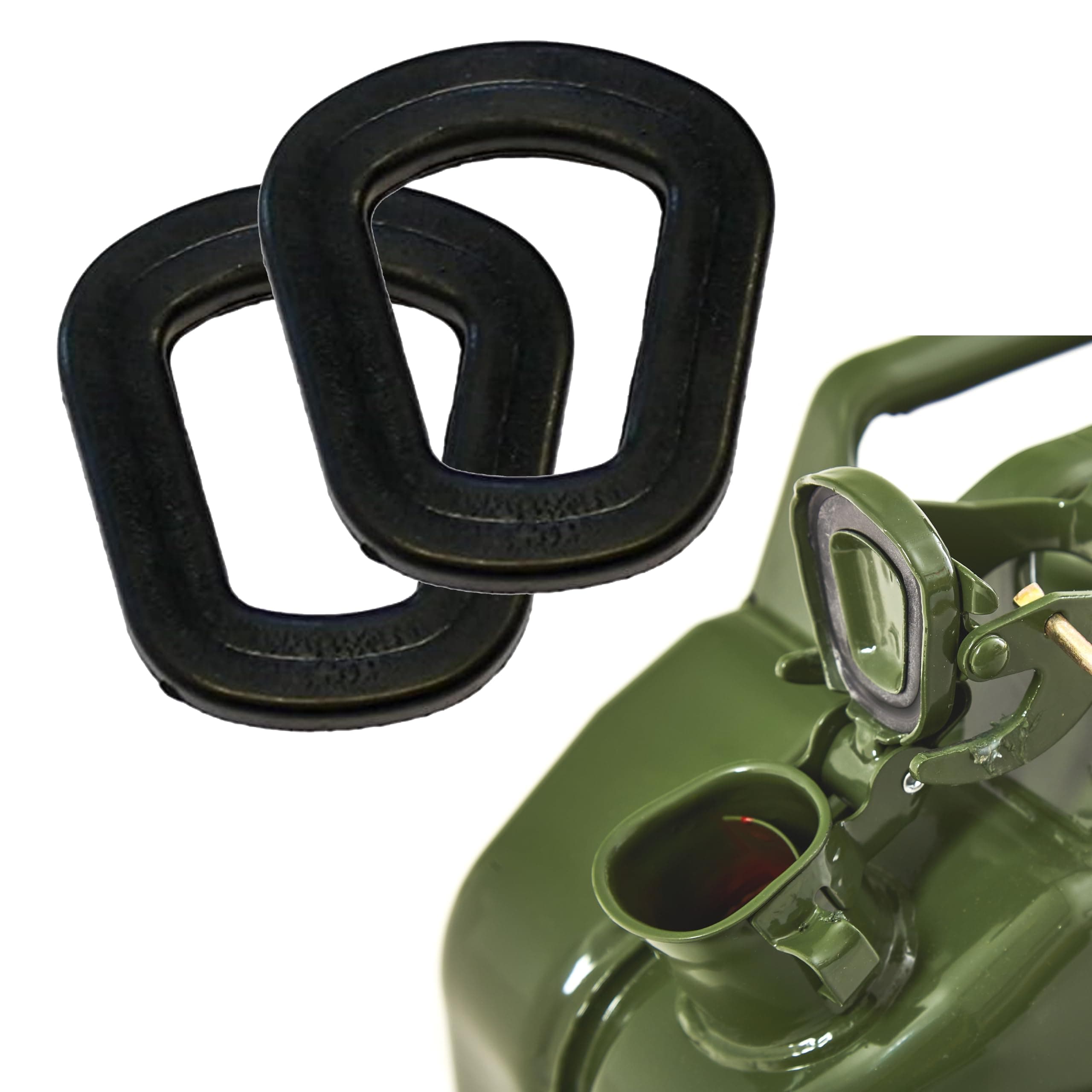 🔧 BW® 2x Ersatzdichtung für Kraftstoffkanister Metall Benzinkanister - 2 Stück - Made in Europe