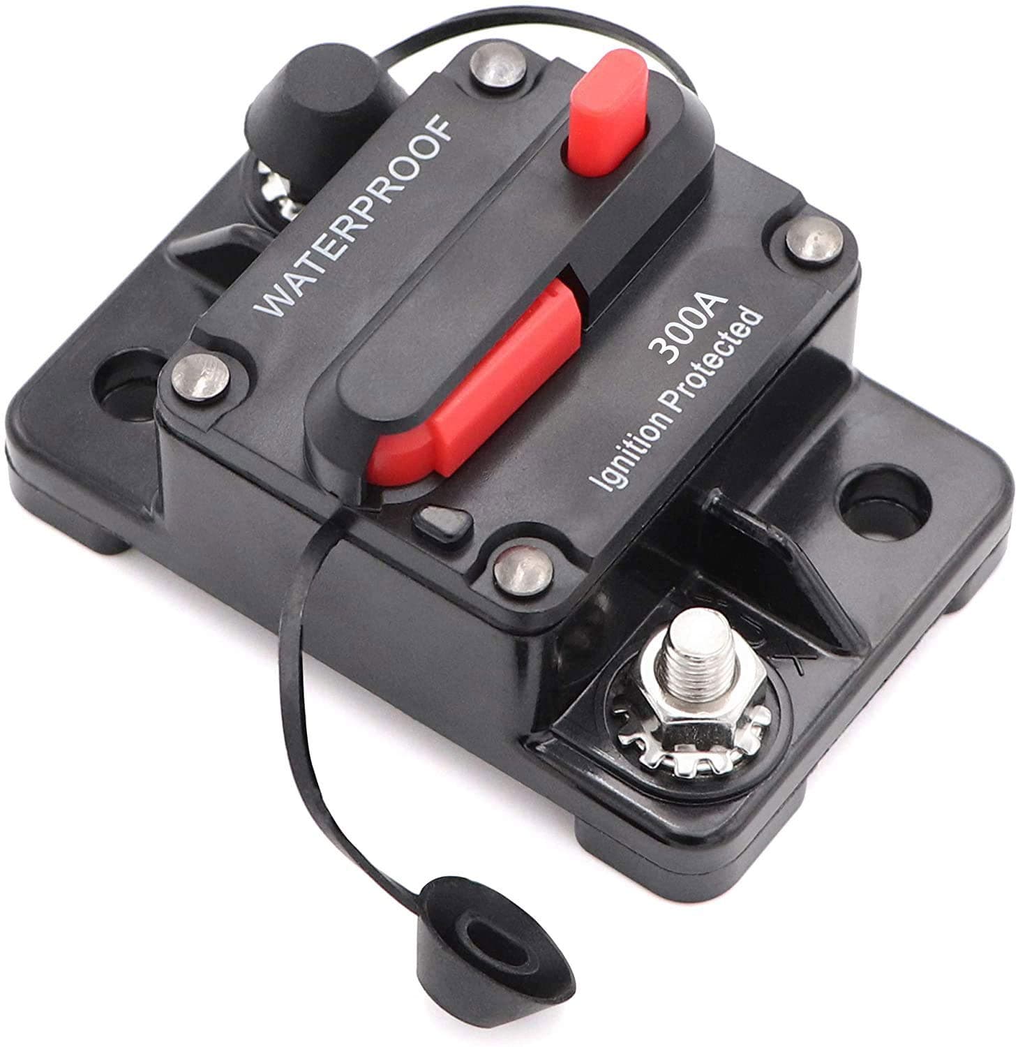Mottdam Schutzschalter 50-300A,Leitungsschutzschalter 50 AMP Reset Sicherung 12-48V DC Sicherung Auto Boot Leistungsschalter(300A) - Schutz des Stromkreises und Wasserdichtes Design ⚡