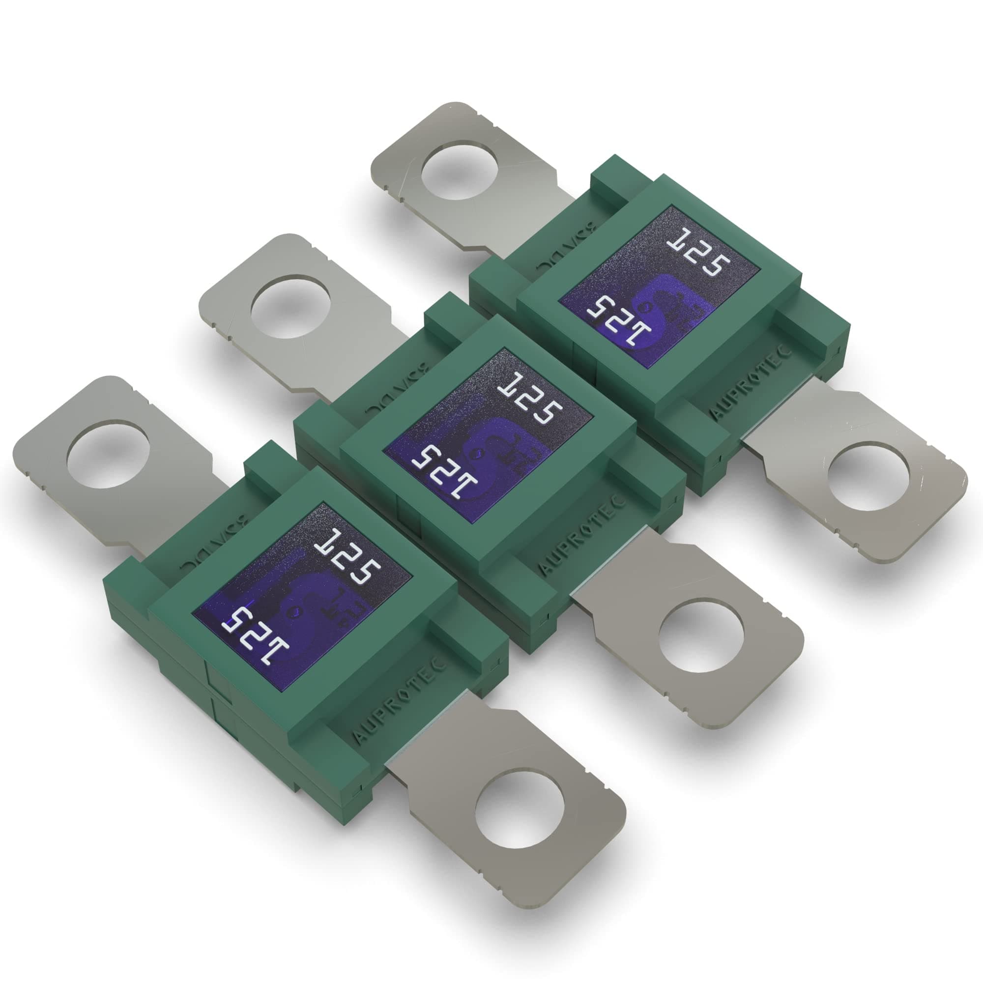 AUPROTEC Mega Hochstromsicherung Schraubsicherung 80A - 500A Auswahl: 125A Ampere grün, 3 Stück 🌟🔒