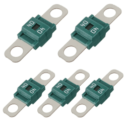 🔋🚗 BOJACK Midi Hochstromsicherung Bolt-on Sicherung 40A Ampere Grün für PKW, LKW, Baufahrzeuge, Busse, Wohnwagen (5 Stück 40A) 🔋🚗 Angebot bei HelloDeals