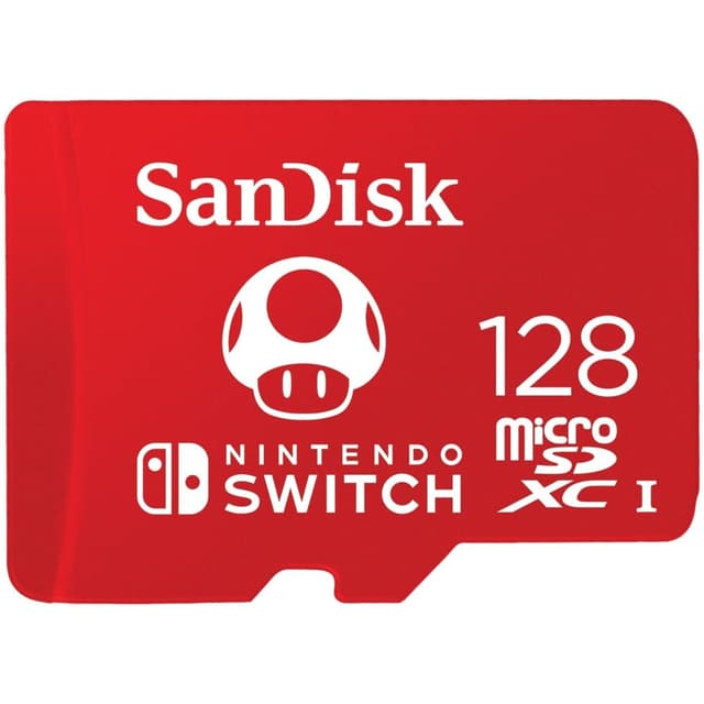 🎮 SanDisk microSDXC UHS-I Speicherkarte für Nintendo Switch 128 GB (V30, U3, C10, A1, 100 MB/s Übertragung) 🎮