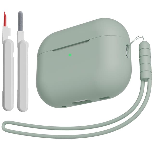 🎧 KOKOKA Silikon Hülle Schutzhülle für Airpods Pro 2/1 2023/2022/2019 mit Reinigungsset und Silikonband - Angebot!