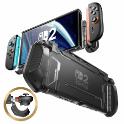 🎮 Mumba Dockable Hülle für Switch 2 2025 - TPU Griff Schutzhülle Tragbar Case Cover 🎮 Angebot bei HelloDeals