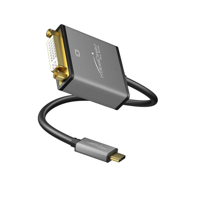 🔌 KabelDirekt – USB C auf DVI Adapter – 0,15m (4K/30Hz, USB C 3.1 & Thunderbolt 3) 💻📺