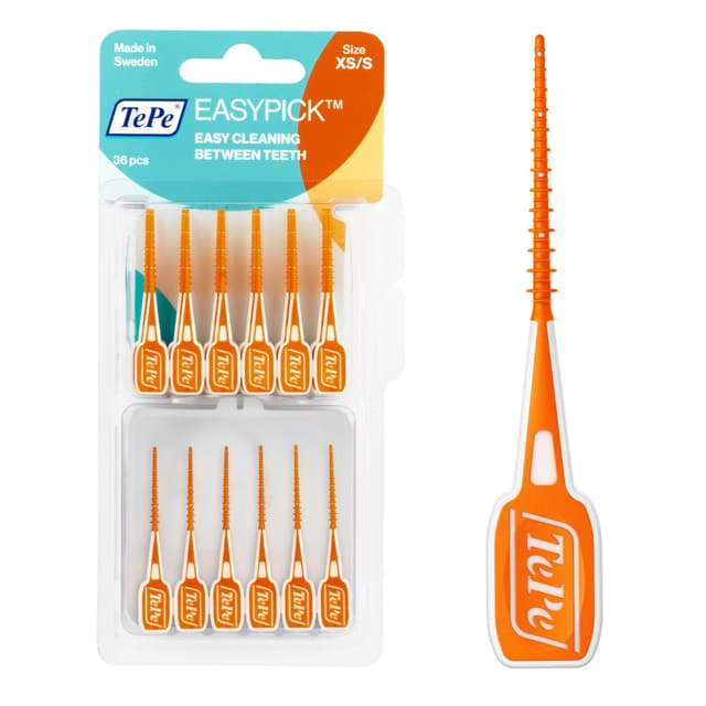 TePe EasyPick Dental Stick XS/S / 1 x 36 Stück inklusive Taschenetui 🦷🌟