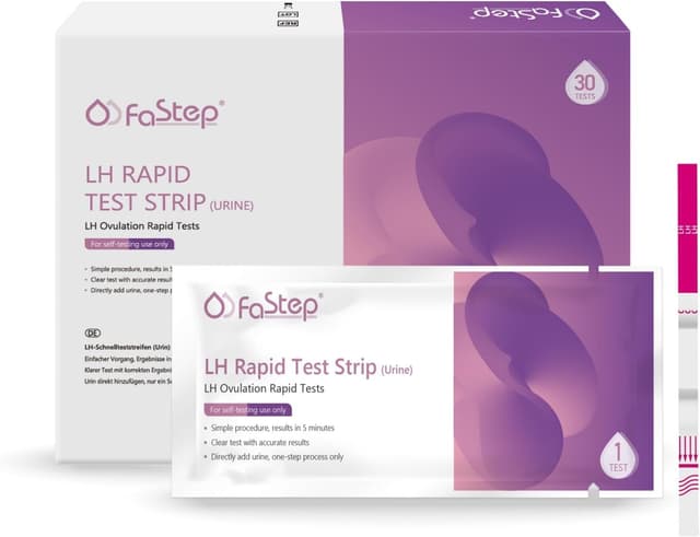 🌺🌟 Fastep 30 Stück Ovulationstest Kit LH Teststreifen 🌟🌺