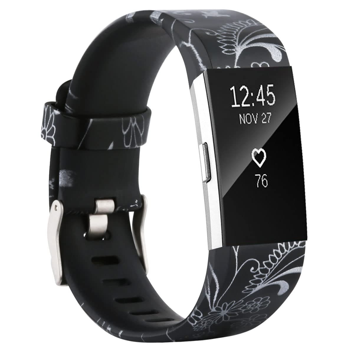 Buntes Silikon Ersatzarmband für Fitbit Charge 2 - Große Größe ⌚👍😃