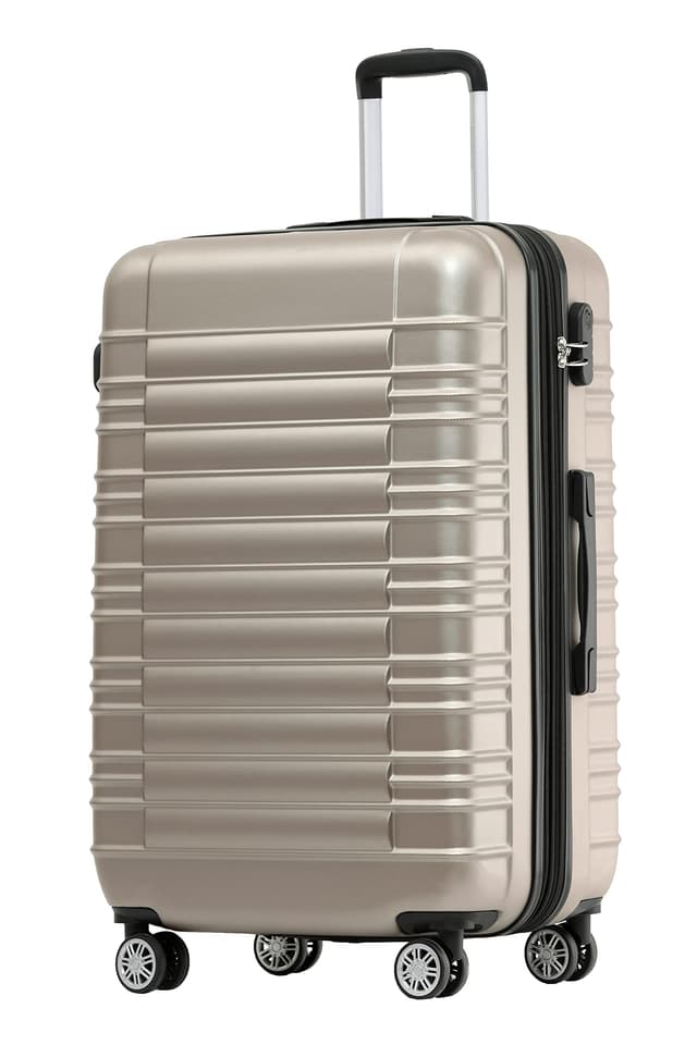 🌟 BEIBYE 2088 Zwillingsrollen Reisekoffer Set 🧳🌈 | Champagner XL